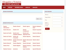 Tablet Screenshot of nicaragua.abogadosnotarios.com