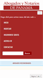 Mobile Screenshot of panama.abogadosnotarios.com