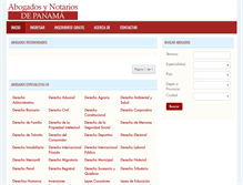 Tablet Screenshot of panama.abogadosnotarios.com
